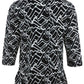 Monochrome 3/4 Length Sleeve Top