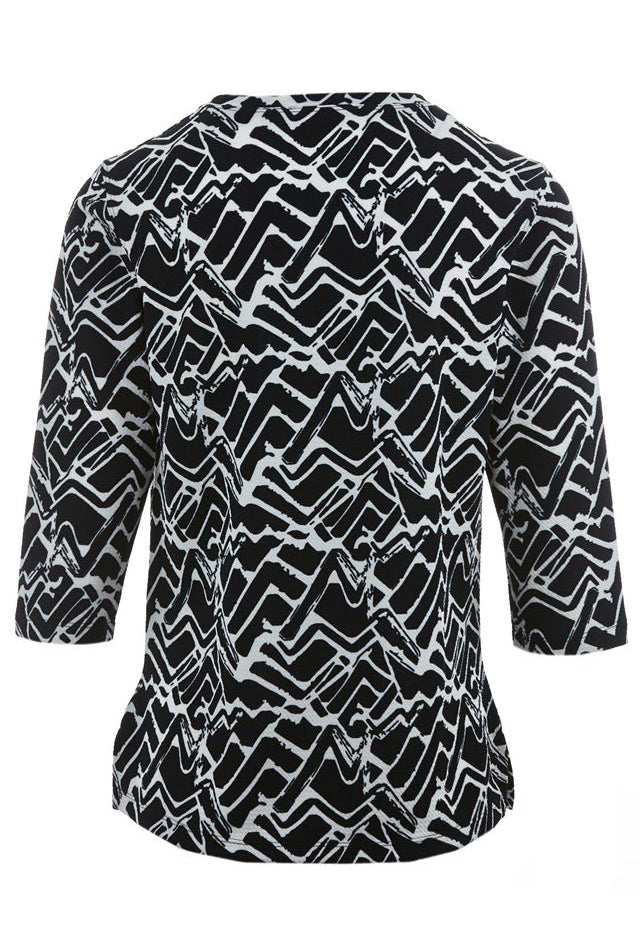 Monochrome 3/4 Length Sleeve Top