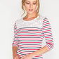 STRIPE TOP WITH BRODERIE ANGLAISE PANEL-1