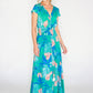 Tropical printed maxi dress