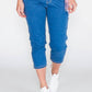 SUDDENLY SLIMMER PULL ON DENIM CAPRI