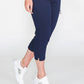 SUDDENLY SLIMMER PULL ON CAPRI JEGGING - NAVY