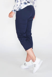 SUDDENLY SLIMMER PULL ON CAPRI JEGGING - NAVY