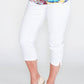 SUDDENLY SLIMMER PULL ON CAPRI JEGGING - WHITE