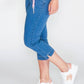 SHAPE & LIFT SUMMER 5 POCKET CAPRI PANTS - LIGHT DENIM