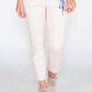 GLAM COTTON SATEEN 7/8 PANT - ROSE