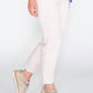 GLAM COTTON SATEEN 7/8 PANT - ROSE