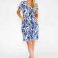 Abstract Print Dress with Pockets-1