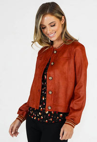 Rust Bomber Jacket