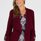 Burgundy Open Jacket