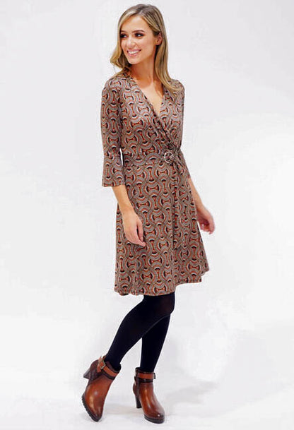 Swirl Pattern Print Dress