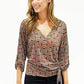 Swirl Pattern Print Top