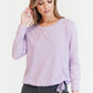 Pearl Detail Lilac Pullover