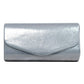 Silver Metallic Clutch