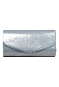 Silver Metallic Clutch