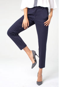 White Stripe Trousers