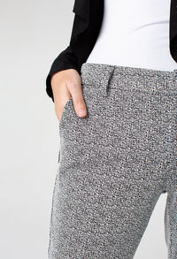 Black White Abstract Trousers