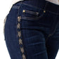 Chloe Skinny jeans in dark denim with side trim