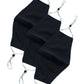 Black Antimicrobial 3 Pack Neoprene Face Covering