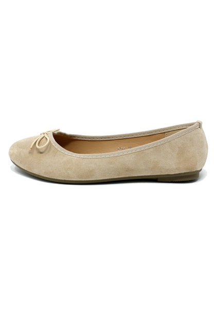 Beige Ballerina Pumps