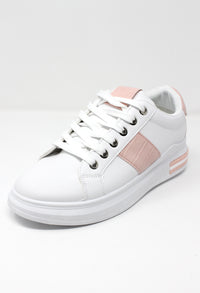 WHITE TRAINER WITH PINK