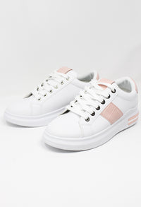 WHITE TRAINER WITH PINK