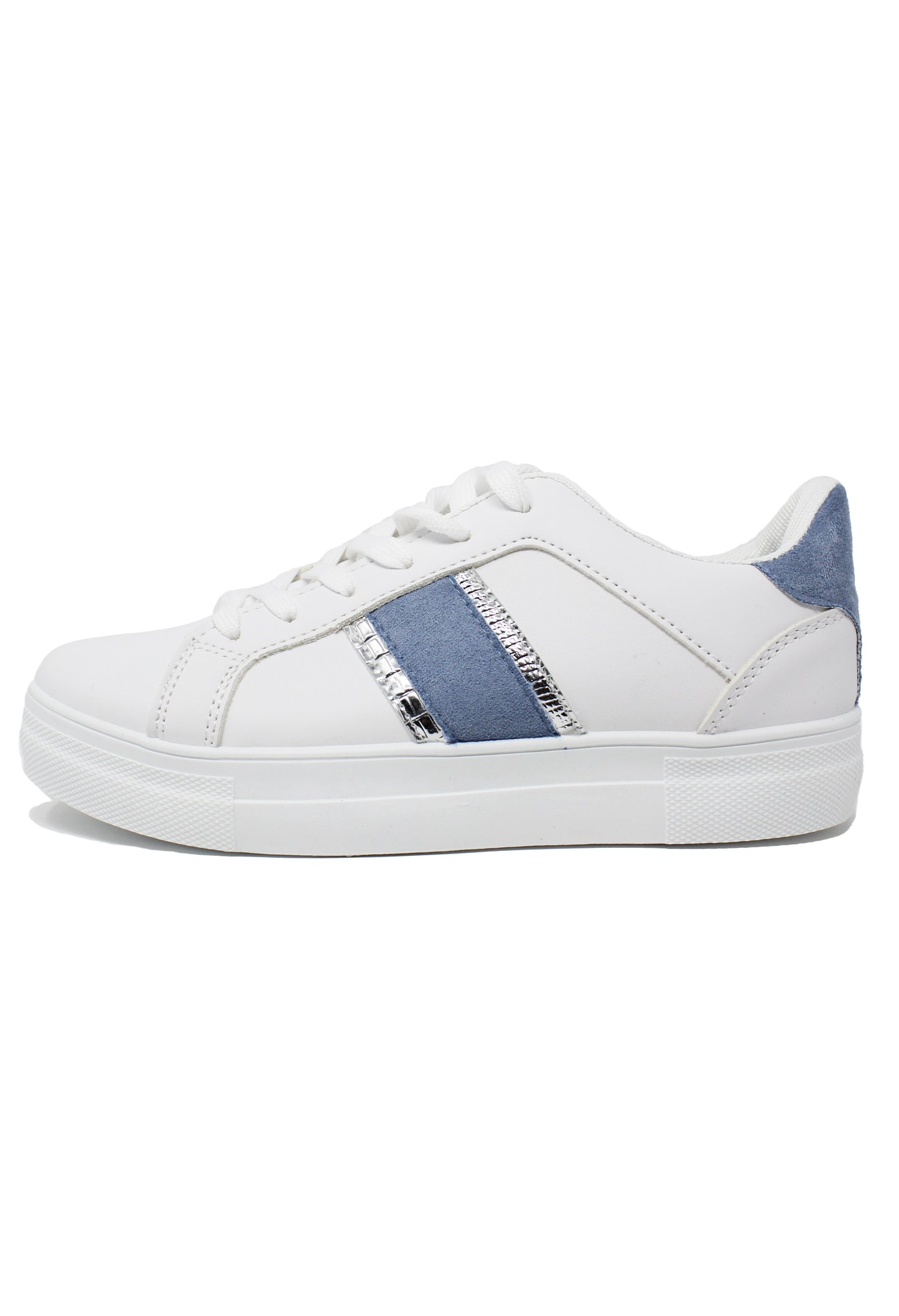 BLUE DETAIL WHITE TRAINER