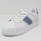 BLUE DETAIL WHITE TRAINER