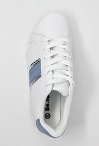 BLUE DETAIL WHITE TRAINER