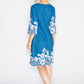 Border Embroidery Sleeve Dress