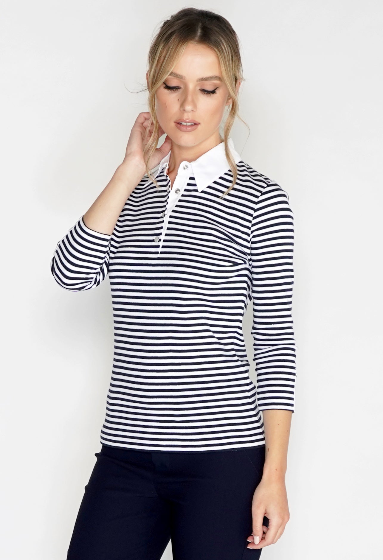 Mini Stripe Polo Shirt