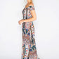 Peacock Print Maxi Dress-2