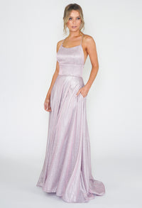 Pink Shimmer Ball Gown