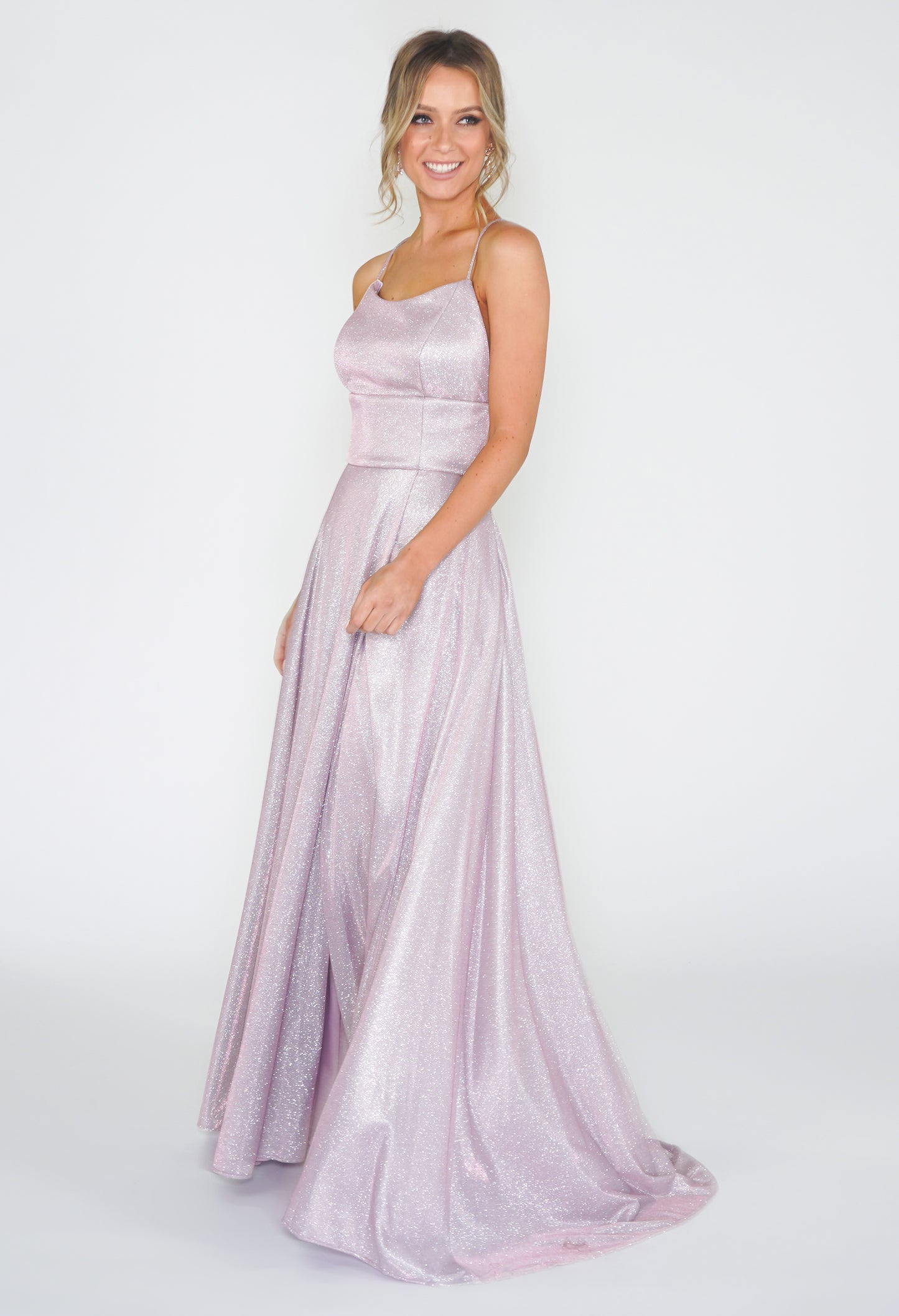 Pink Shimmer Ball Gown