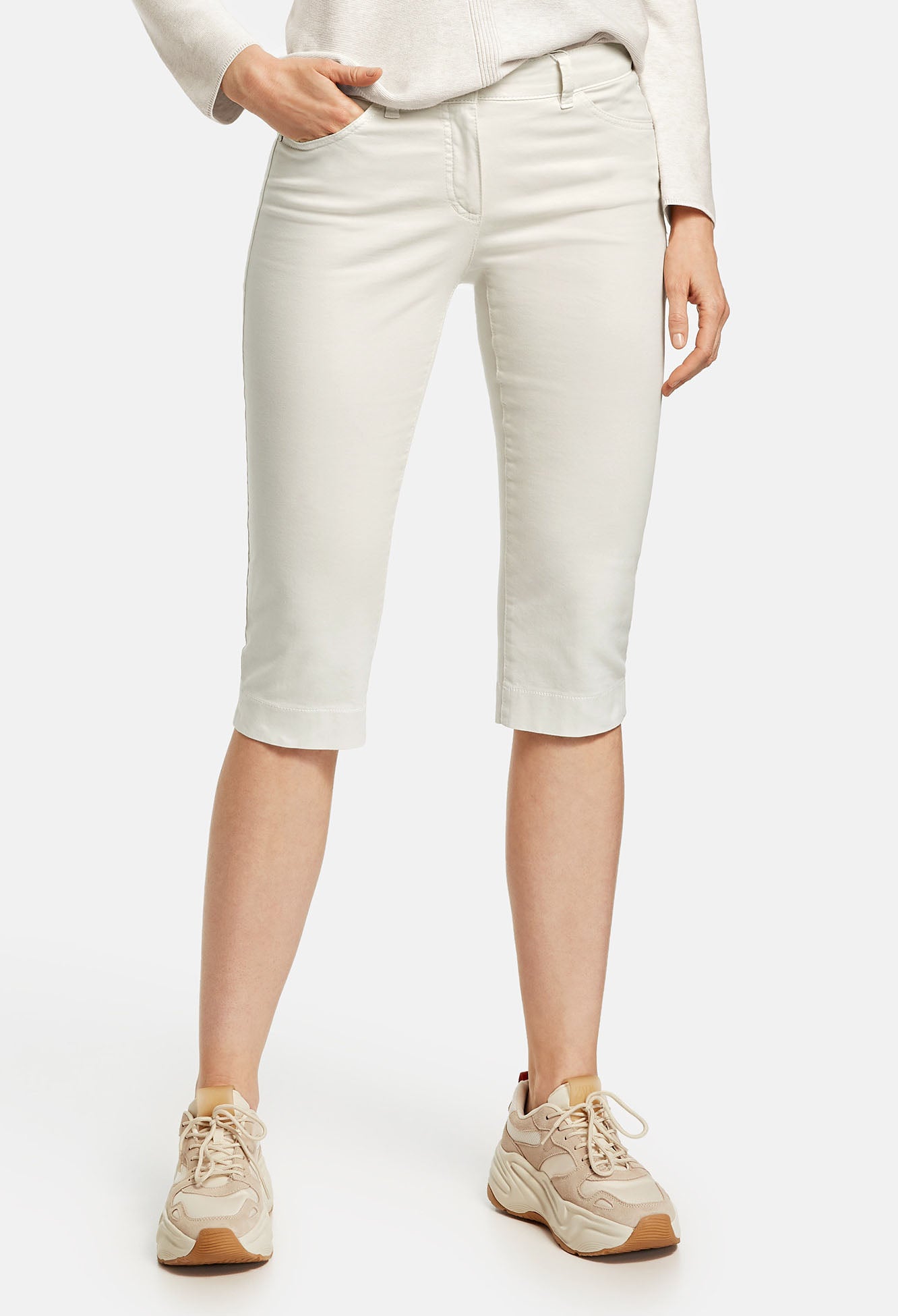 Beige Best4me Capri trousers