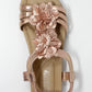 Rose Gold Lightweight T Strap Flat Sandal