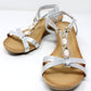 Silver Lightweight T Strap Wedge Sandal-1