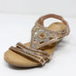 Rose Gold Lightweight Decorative Wedge Sandal