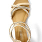 Beige Lightweight Ankle Strap Wedge Sandal-1