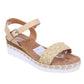 Lightweight Low Wedge Beige Sandal