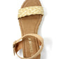 Lightweight Low Wedge Beige Sandal