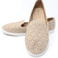 Beige Lightweight Pump with Decorative Stones