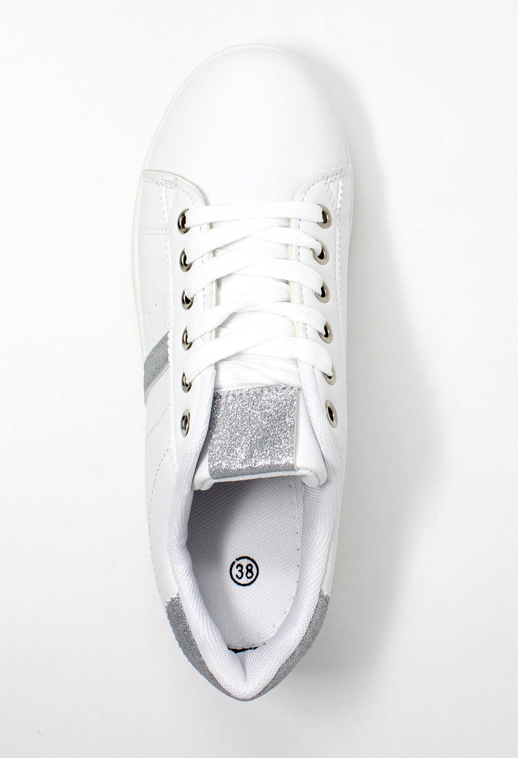 White with Silver Detail Trainer