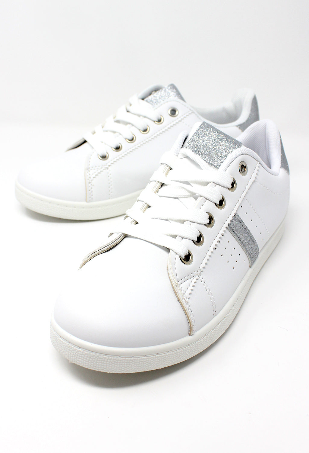 White with Silver Detail Trainer