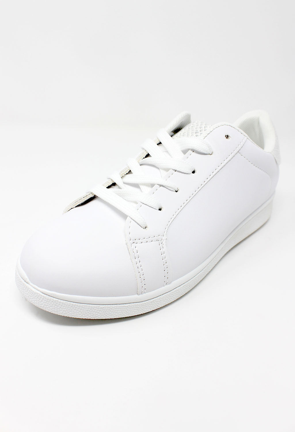 White Trainer with Silver detail