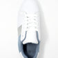 White Trainer with Blue & Silver Panel