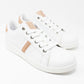 White with Rose Gold Detail Trainer