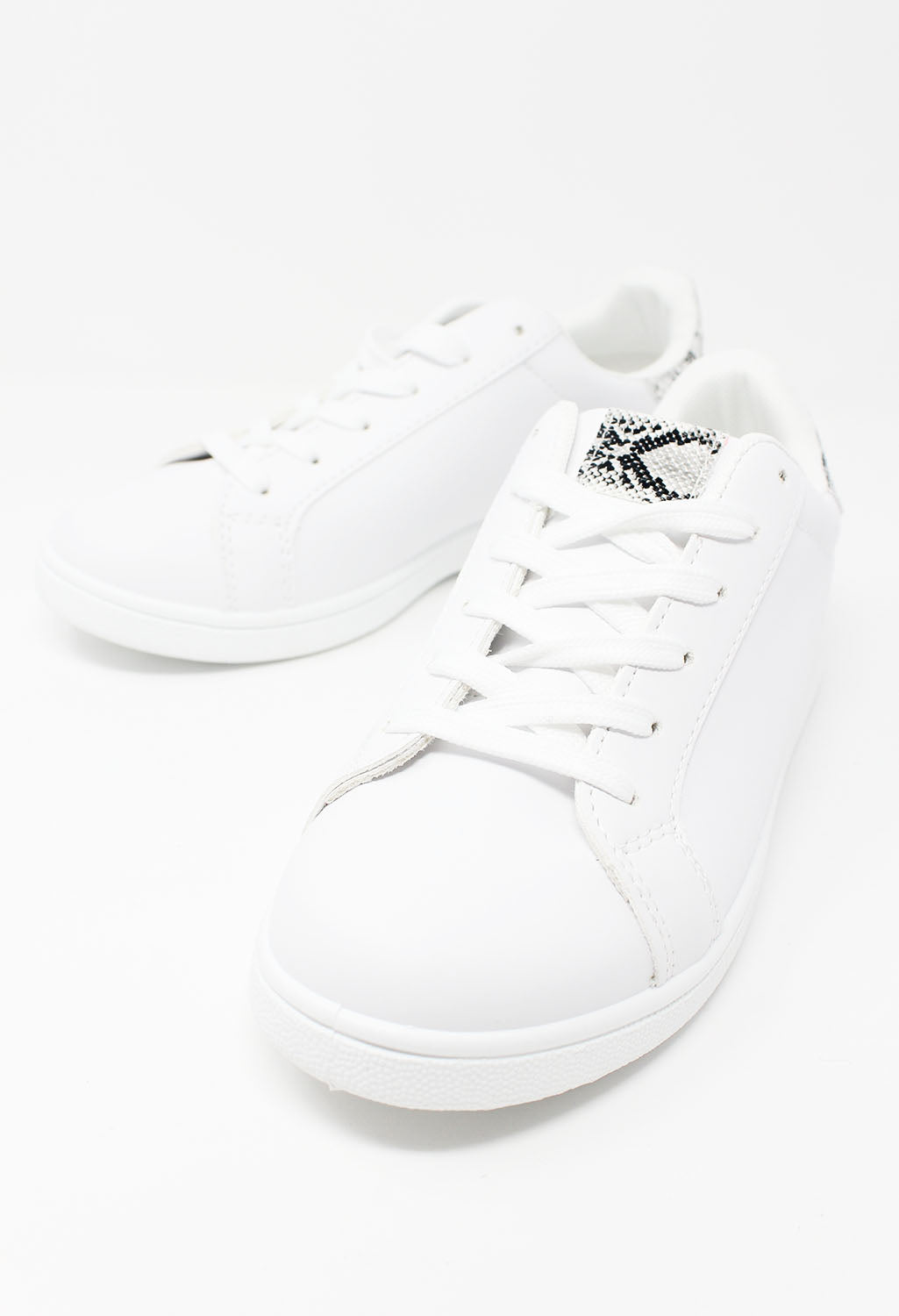 White Trainer with Snake detail