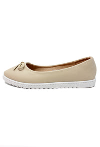 Soft Beige Lightweight Pull-on Pump