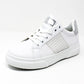 Lightweight White 6 Eye Laced Trainer